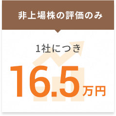 非上場株の評価のみ／１社につき15万円